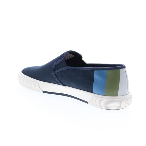 Original Penguin Sam Stripe Slip On PG00028 Mens Blue Lifestyle Sneakers Shoes
