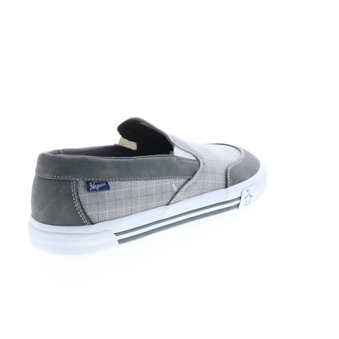 Original Penguin Novo Slip On PG00035 Mens Gray Canvas Lifestyle Sneakers Shoes