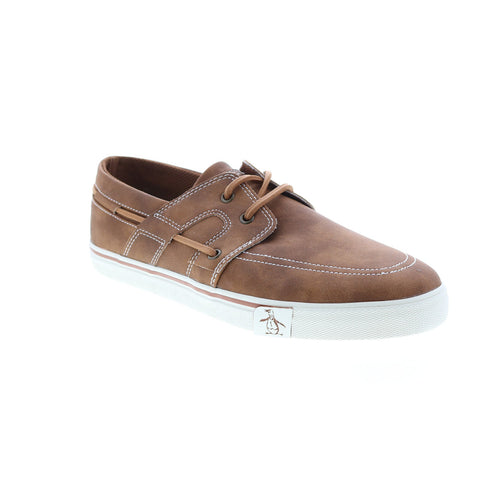 Original Penguin Barrow Boat Lace Mens Brown Loafers & Slip Ons Boat Shoes