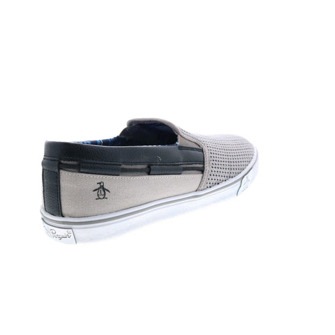 Original Penguin Barrow Slip On PG00040 Mens Gray Lifestyle Sneakers Shoes