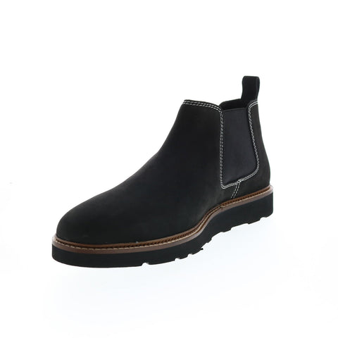 Original Penguin Abbot Wedge Chelsea PG00055 Mens Black Nubuck Boots