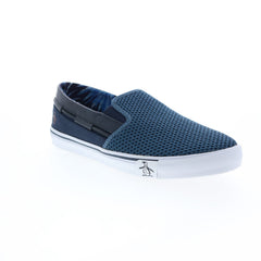 Original Penguin Men\'s Blue Slip-On Shoes Original Penguin Sam Stripe Slip On PG00028 Mens Blue  main image 2