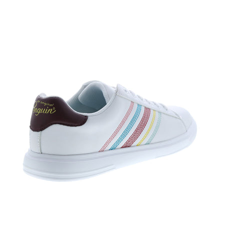 Original Penguin Bryant Band Stripe PGS22006 Mens White Lifestyle Sneakers Shoes