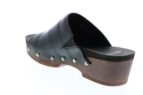 Earth Pine Tiga Soft Calf Womens Brown Leather Slides Sandals Shoes