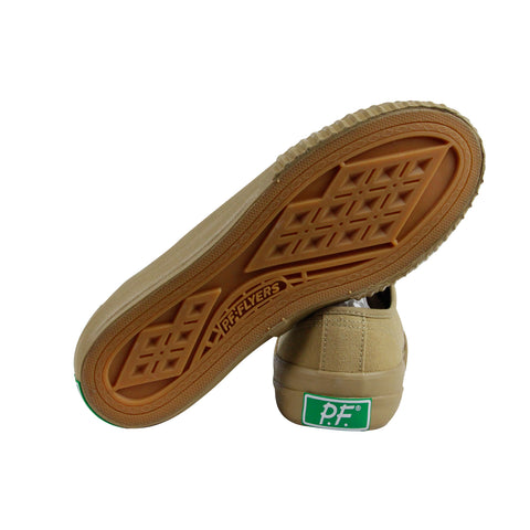 PF Flyers Center Lo Mono PM16OL3E Mens Tan Brown Canvas Lifestyle Sneakers Shoes
