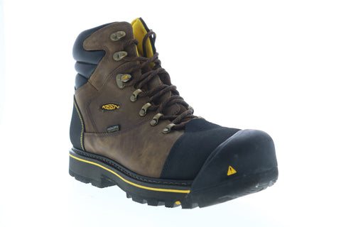 Keen Milwaukee 1009174 Mens Brown Leather Lace Up Work Boots