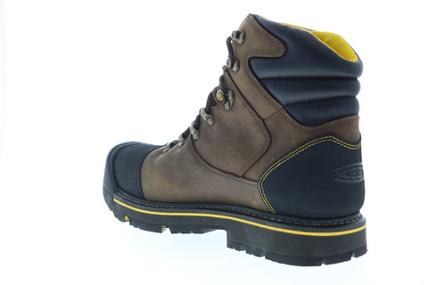 Keen Milwaukee 1009174 Mens Brown Leather Lace Up Work Boots