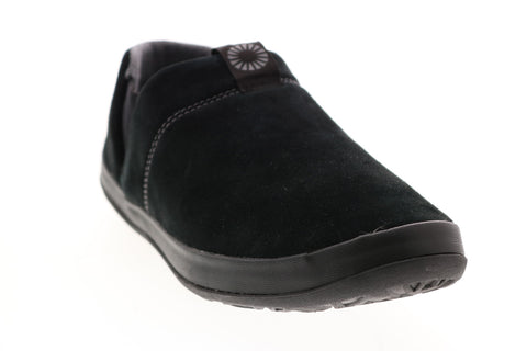 Ugg Hanz-M Suede Slipper 1017266-BLK Mens Black Suede Slip On Clog Slippers Shoes