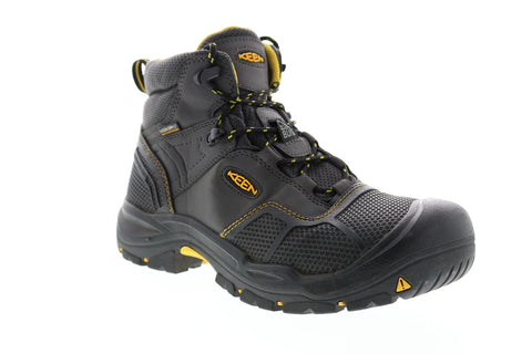 Keen Logandale 1017828 Mens Black Leather Lace Up Work Boots