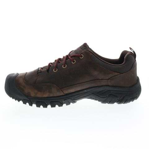 Keen Targhee III Oxford 1023288 Mens Brown Leather Lace Up Plain Toe Shoes