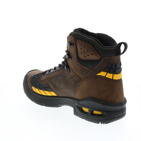 Keen Troy 6" Waterproof 1025696 Mens Brown Extra Wide Leather Lace Up Work Boots