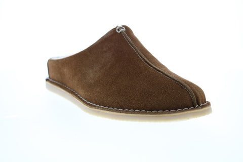 Clarks Apollo Jorney 26125667 Mens Brown Suede Slip On Clogs Slippers Shoes