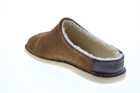 Clarks Apollo Jorney 26125667 Mens Brown Suede Slip On Clogs Slippers Shoes