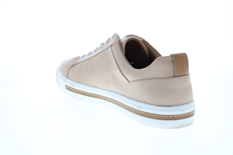 Clarks Un Maui Lace 26140167 Womens Pink Wide Leather Lifestyle Sneakers Shoes