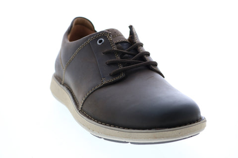 Clarks Un Larvik Lace 26144583 Mens Brown Leather Oxfords Plain Toe Shoes