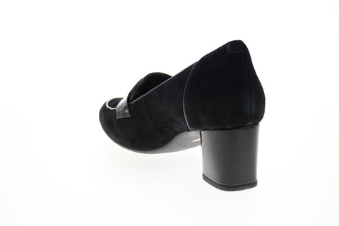 Clarks Un Cosmo Way 26144629 Womens Black Suede Slip On Pumps Heels Shoes