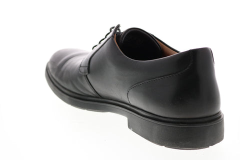 Clarks Un Tailor Tie 26145441 Mens Black Leather Oxfords Plain Toe Shoes
