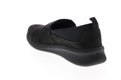 Clarks Sillian Ease 2.O 26146969 Womens Black Synthetic Strap Loafer Flats Shoes