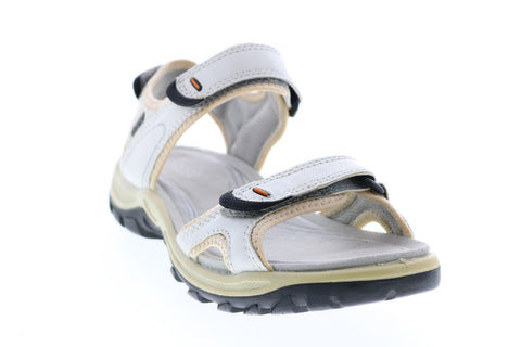 Ecco Offroad Lite 820043-52292 Womens White Leather Strap Sport Sandals Sandals Shoes