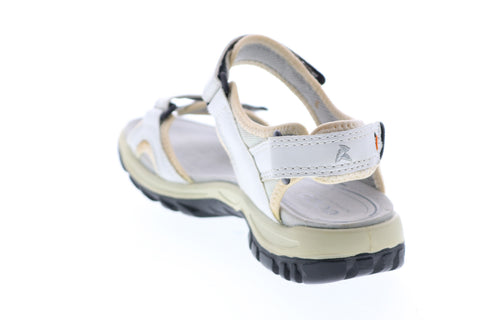 Ecco Offroad Lite 820043-52292 Womens White Leather Strap Sport Sandals Sandals Shoes