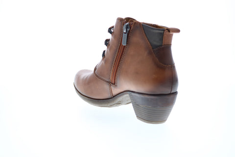 Pikolinos Rotterdam Short Ankle Zip Elastic Booty 902-8746-CUERO Womens Brown Ankle & Booties Boots