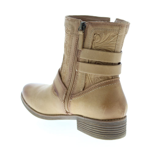 Comfortiva Torrance CT0008300 Womens Brown Leather Zipper Western Boots