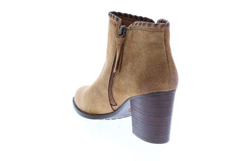 Sofft Whip Stitch Bootie SF0006598 Womens Brown Ankle & Booties Boots Shoes