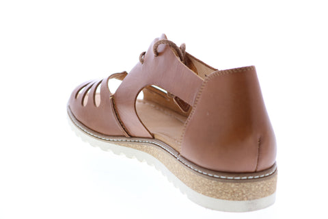 Pikolinos Alcudia Flat Open Toe Lace Womens Brown Slingback Sandals Shoes