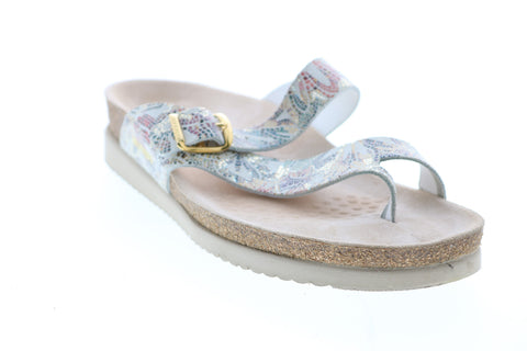 Mephisto Helen HELEN MUL POM28677 Womens Gray Synthetic Flip-Flops Sandals Shoes