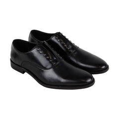 Steve Madden Pointed Mens Black Leather Casual Dress Slip On Loafers Shoes