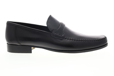 Bruno Magli Porro PORRO-10 Mens Black Leather Dress Slip On Loafers Shoes