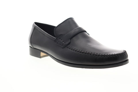 Bruno Magli Porro PORRO-10 Mens Black Leather Dress Slip On Loafers Shoes