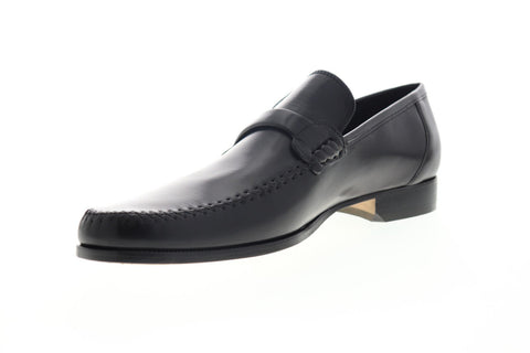 Bruno Magli Porro PORRO-10 Mens Black Leather Dress Slip On Loafers Shoes