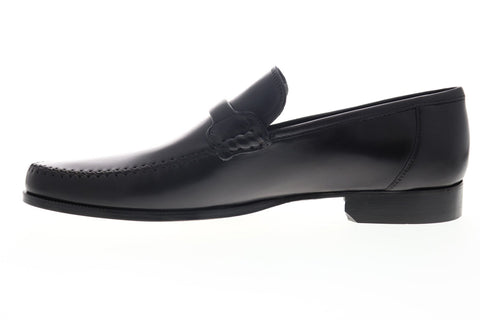 Bruno Magli Porro PORRO-10 Mens Black Leather Dress Slip On Loafers Shoes