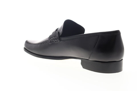 Bruno Magli Porro PORRO-10 Mens Black Leather Dress Slip On Loafers Shoes