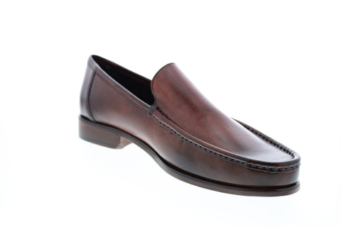 Bruno Magli Positano POSITANO Mens Brown Slip On Penny Loafers & Slip Ons Shoes
