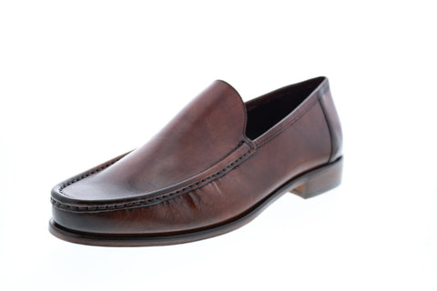 Bruno Magli Positano POSITANO Mens Brown Slip On Penny Loafers & Slip Ons Shoes