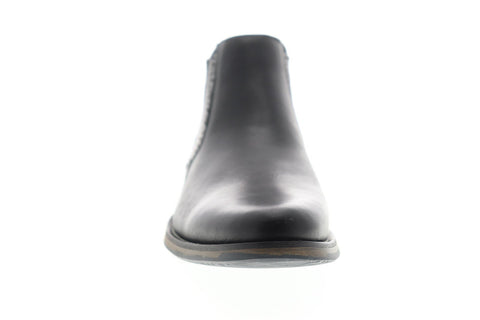 Steve Madden Proven Mens Black Leather Slip On Chelsea Boots Shoes