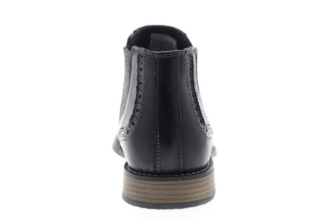 Steve Madden Proven Mens Black Leather Slip On Chelsea Boots Shoes