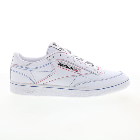 Reebok Club C 85 Bape Q47367 Mens White Leather Lifestyle Sneakers Shoes