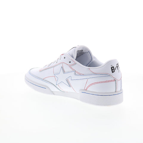 Reebok Club C 85 Bape Q47367 Mens White Leather Lifestyle Sneakers Shoes