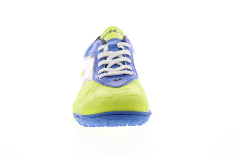 Lotto Gravity V 700TF R5515 Mens Green Leather Low Top Athletic Soccer Shoes