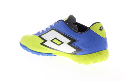 Lotto Gravity V 700TF R5515 Mens Green Leather Low Top Athletic Soccer Shoes