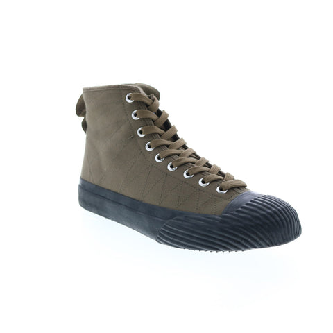 Fronteer Ranger Ranger-HI Mens Green Canvas Lace Up Lifestyle Sneakers Shoes