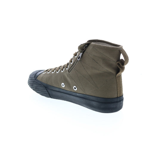 Fronteer Ranger Ranger-HI Mens Green Canvas Lace Up Lifestyle Sneakers Shoes