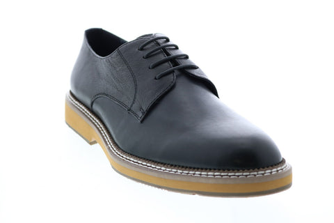 Robert Graham RBG15 Mens Black Leather Oxfords & Lace Ups Plain Toe Shoes