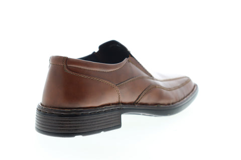 Robert Wayne Track Toe REMY Mens Brown Leather Low Top Casual Loafers Shoes