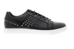 Robert Graham Ruman RG5318L Mens Black Leather Low Top Lifestyle Sneakers Shoes