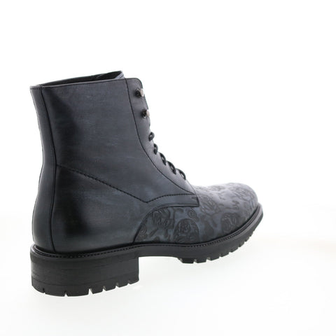 Robert Graham Abstraction RG5456B Mens Black Leather Casual Dress Boots