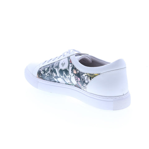 Robert Graham Gram RG5493L Mens White Leather Lifestyle Sneakers Shoes